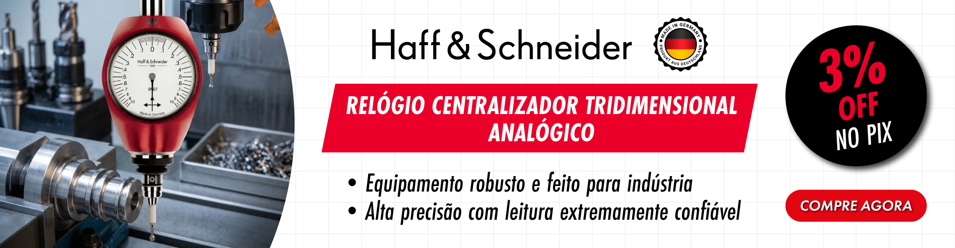 Relógio Centralizador Tridimensional Analógico Haf